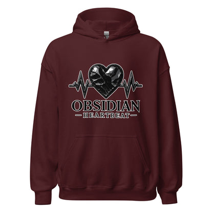 Classic | Hoodie | Obsidian Heartbeat | Pulse Athletics Logo