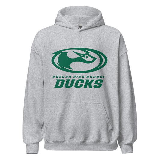 Classic | Hoodie | Odessa Girls Lacrosse | Ducks Green Logo