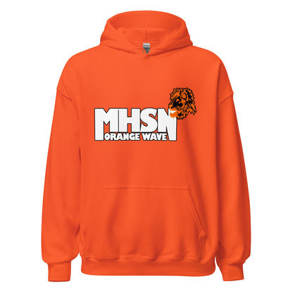 Classic | Hoodie | Orange Wave Marching Band | Crest Logo