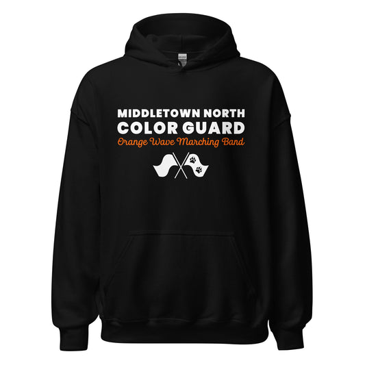 Classic | Hoodie | Orange Wave Marching Band | Modern Script Logo