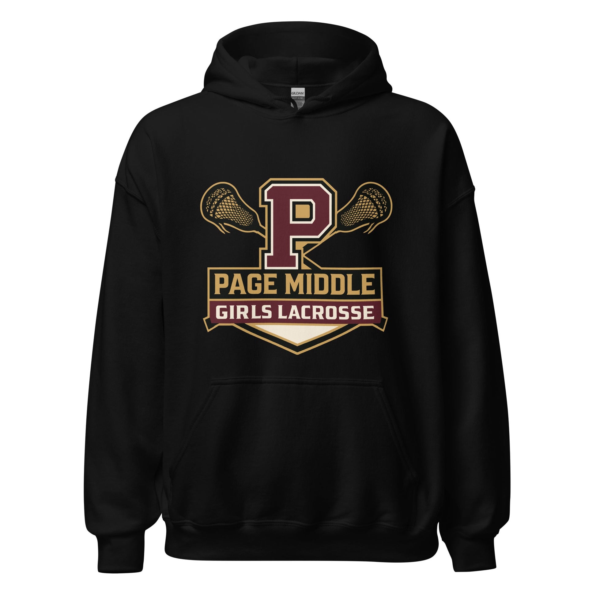 Classic | Hoodie | Page Middle Girls Lacrosse | Block P Logo
