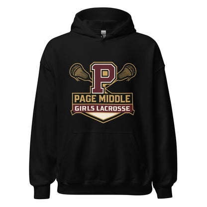 Classic | Hoodie | Page Middle Girls Lacrosse | Block P Logo