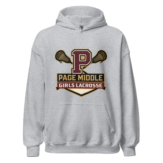 Classic | Hoodie | Page Middle Girls Lacrosse | Block P Logo