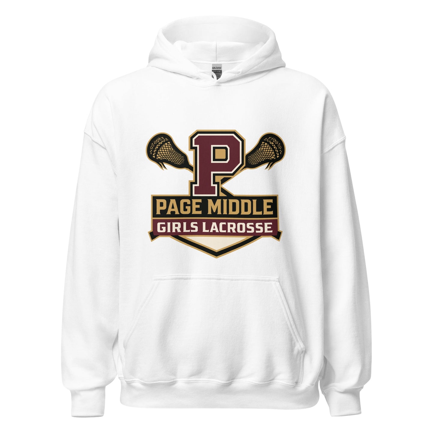 Classic | Hoodie | Page Middle Girls Lacrosse | Block P Logo