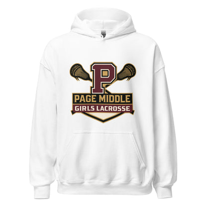 Classic | Hoodie | Page Middle Girls Lacrosse | Block P Logo