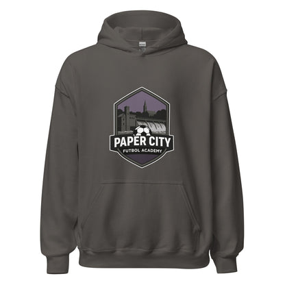Classic | Hoodie | Paper City Futbol Academy | Vanguard Shield Logo