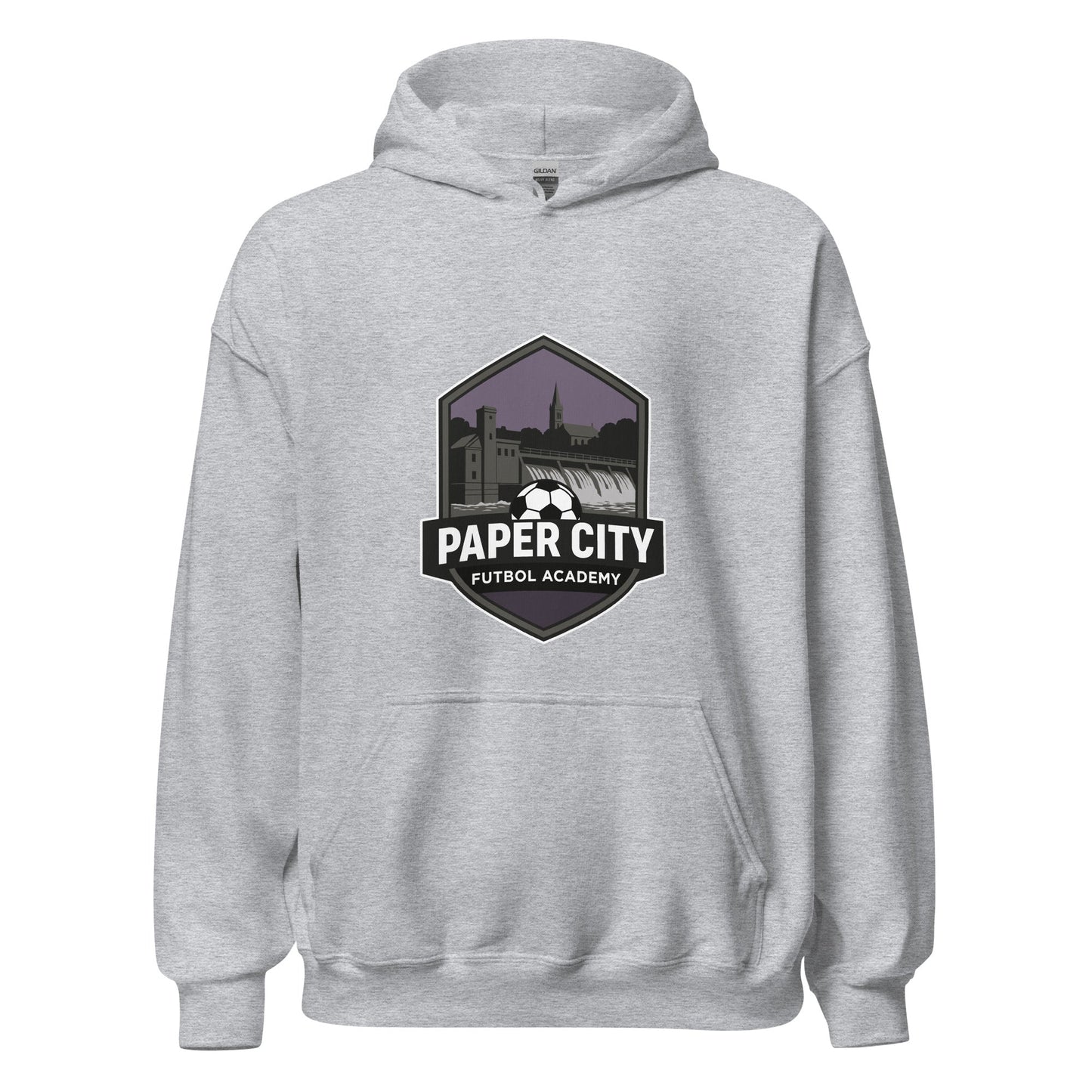 Classic | Hoodie | Paper City Futbol Academy | Vanguard Shield Logo