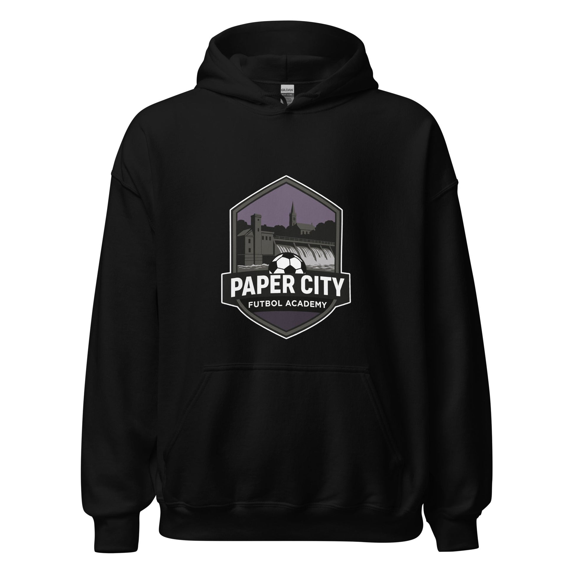 Classic | Hoodie | Paper City Futbol Academy | Vanguard Shield Logo