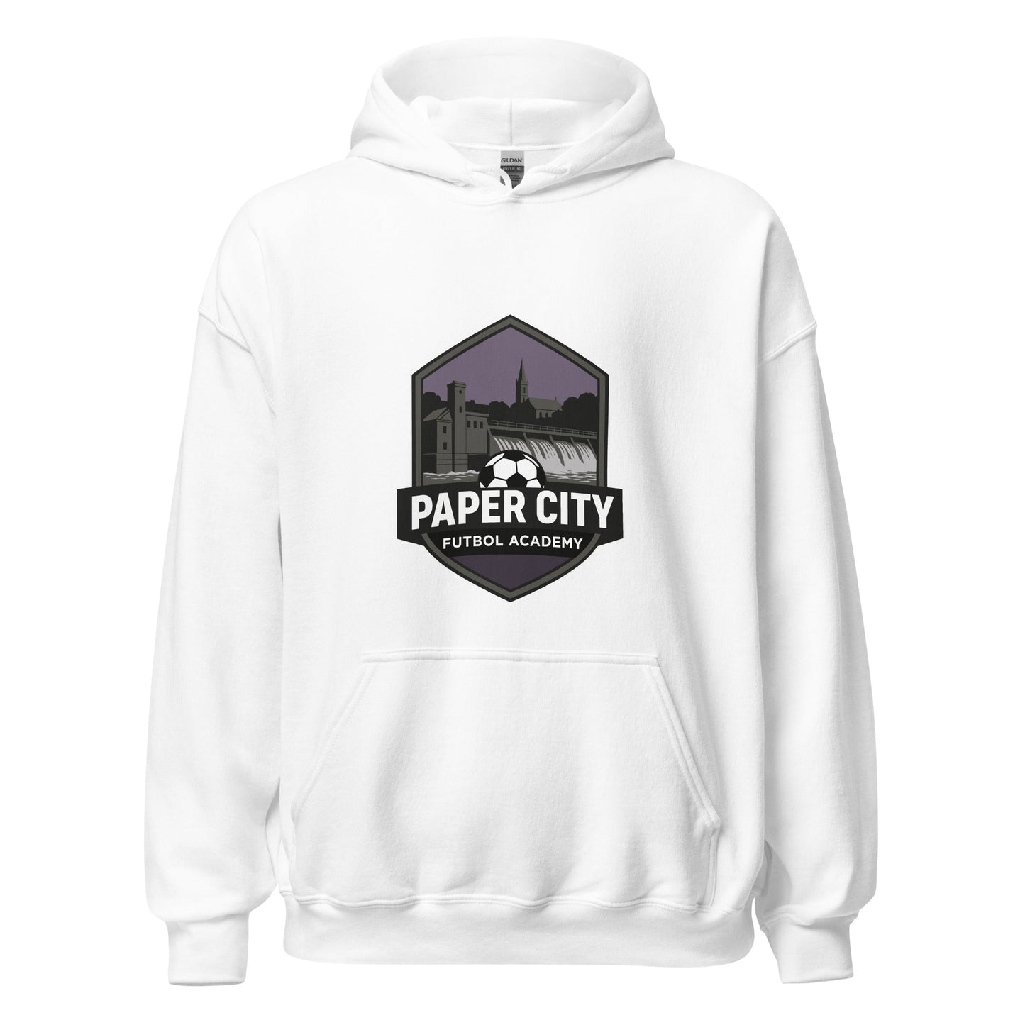 Classic | Hoodie | Paper City Futbol Academy | Vanguard Shield Logo