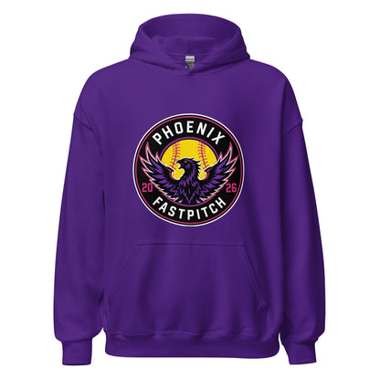 Classic | Hoodie | Phoenix Fastpitch | Badge Logo