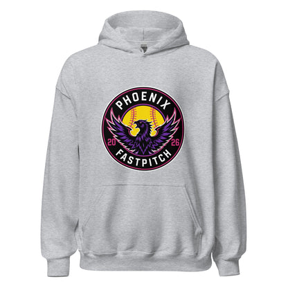 Classic | Hoodie | Phoenix Fastpitch | Badge Logo