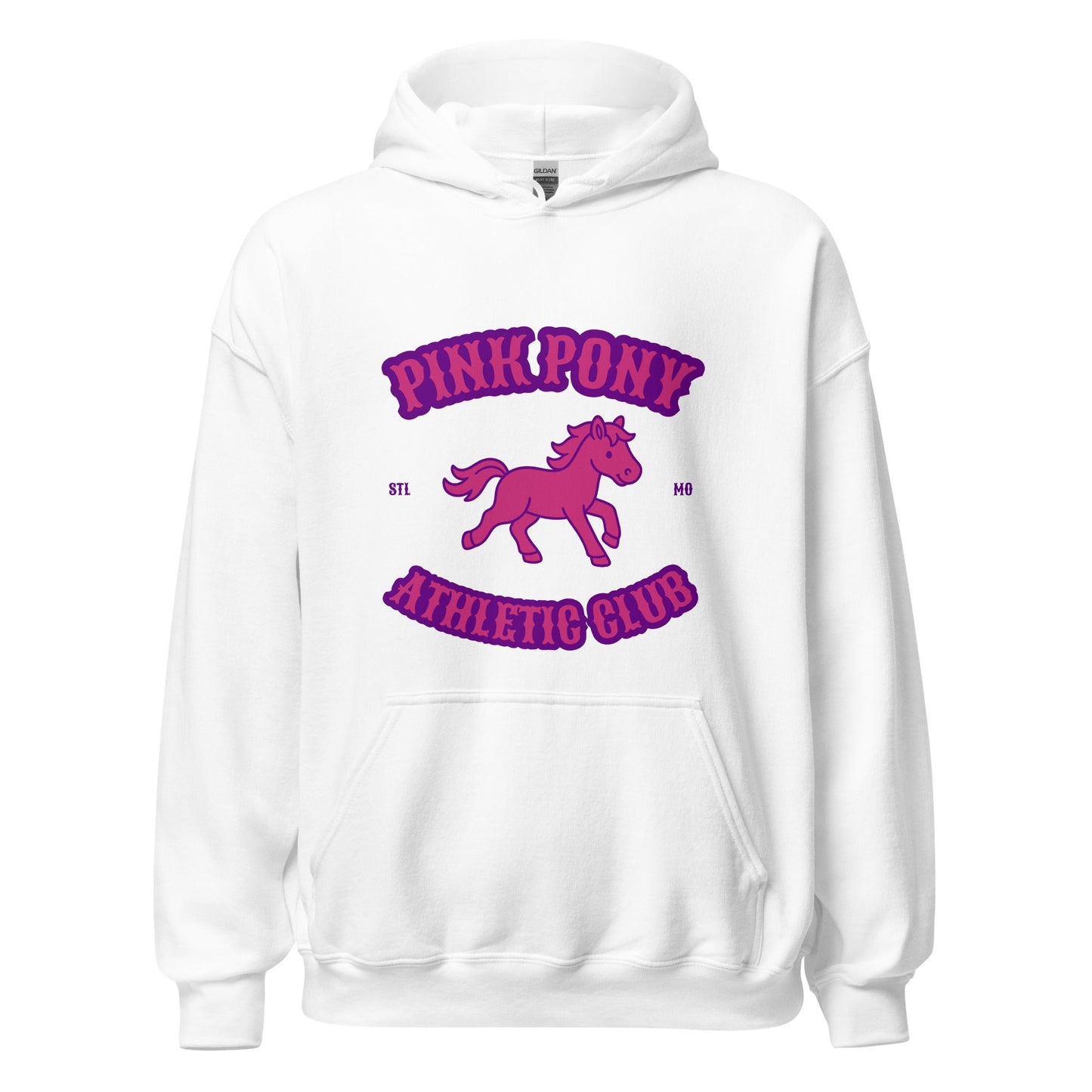 Classic | Hoodie | Pink Pony Athletic Club | Crest Logo