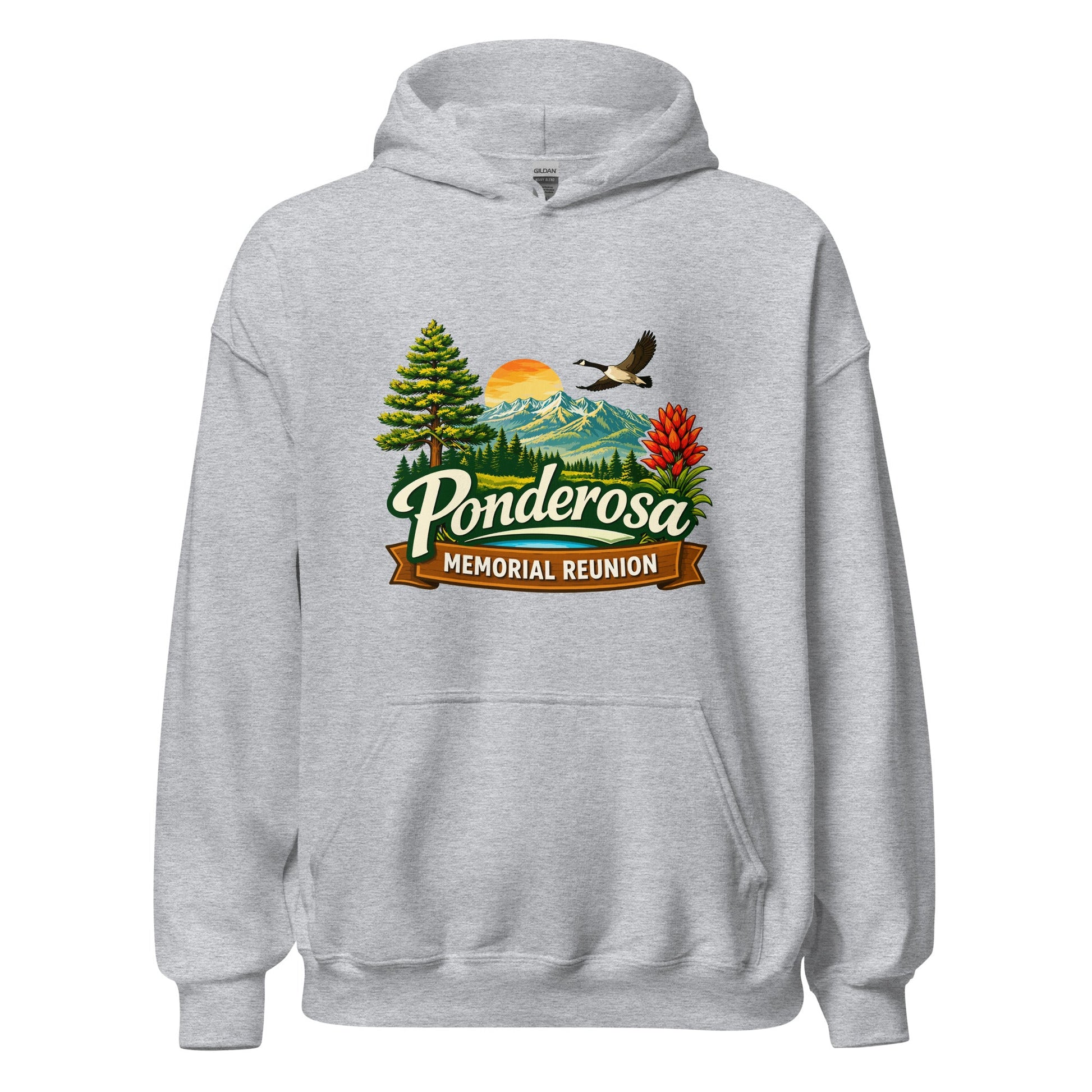 Classic | Hoodie | Ponderosa Reunion | Painted Mountain Crest Logo