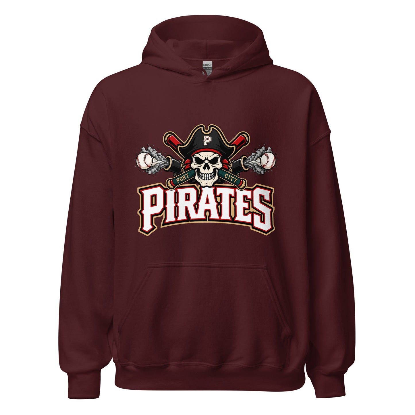 Classic | Hoodie | Port City Pirates | Cannonball Portside Logo
