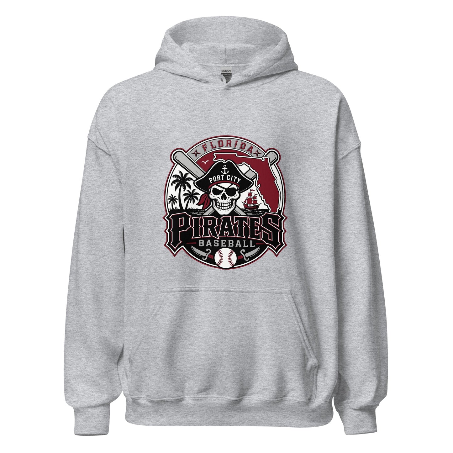 Classic | Hoodie | Port City Pirates | Emblem Logo