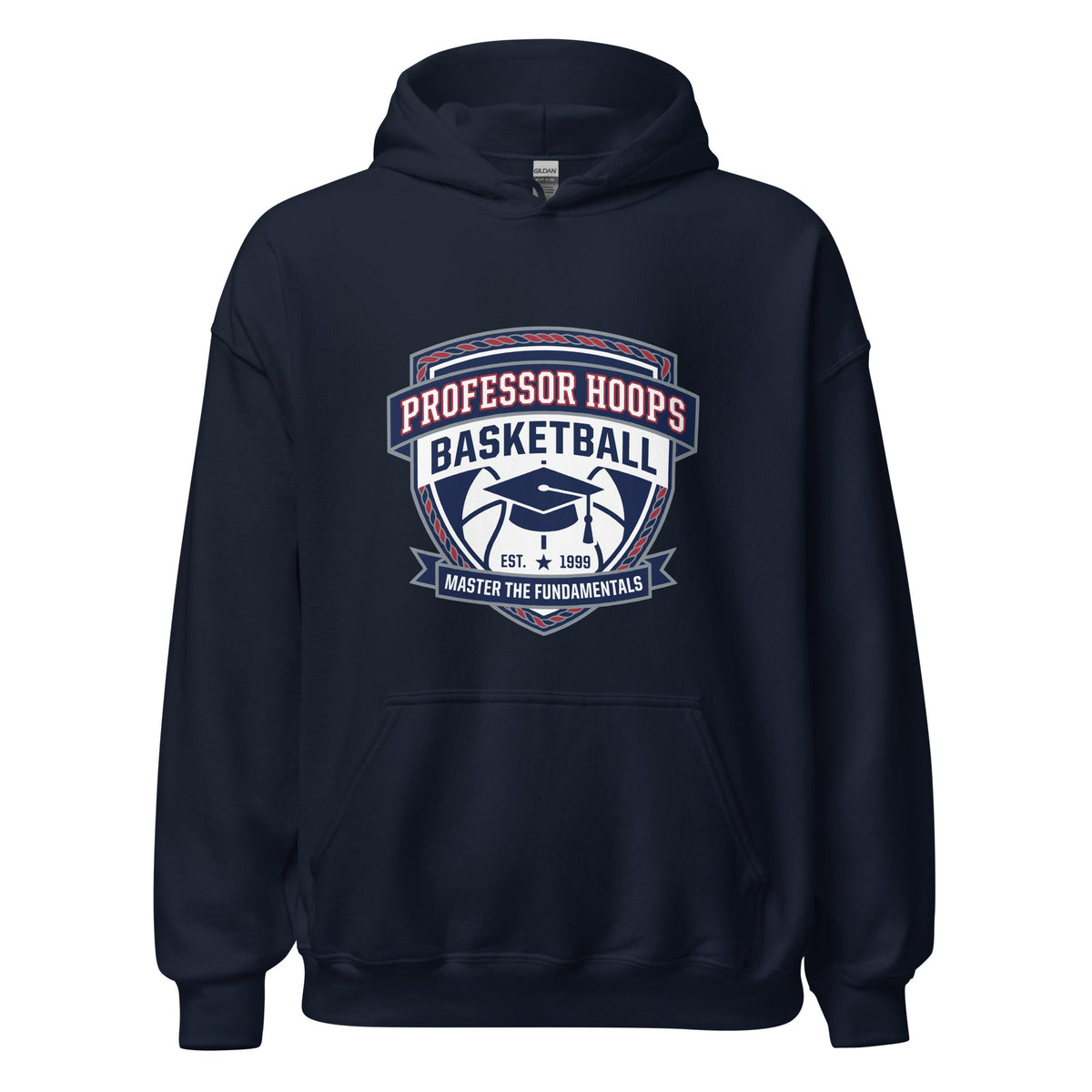 Classic | Hoodie | Professor Hoops Basketball | Crest Logo