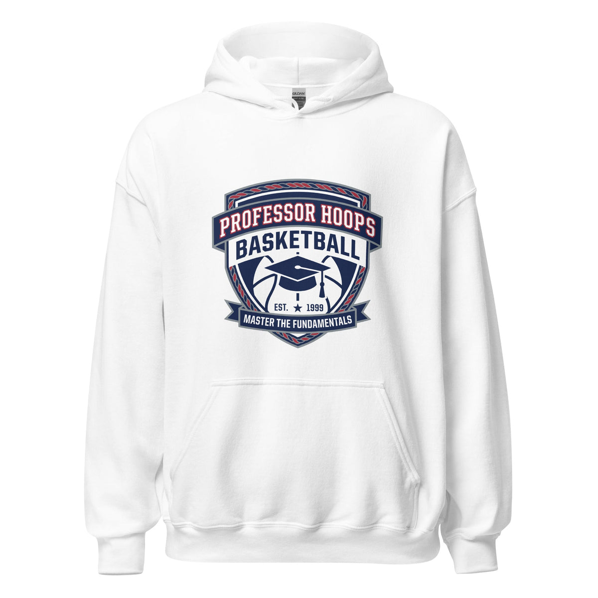Classic | Hoodie | Professor Hoops Basketball | Crest Logo