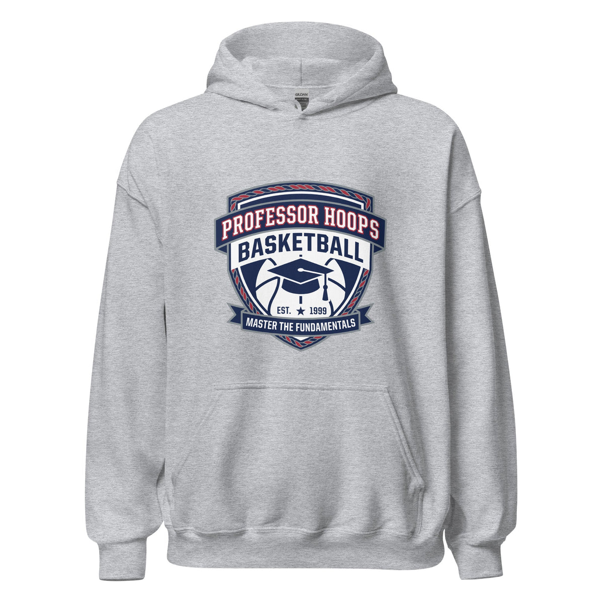 Classic | Hoodie | Professor Hoops Basketball | Crest Logo