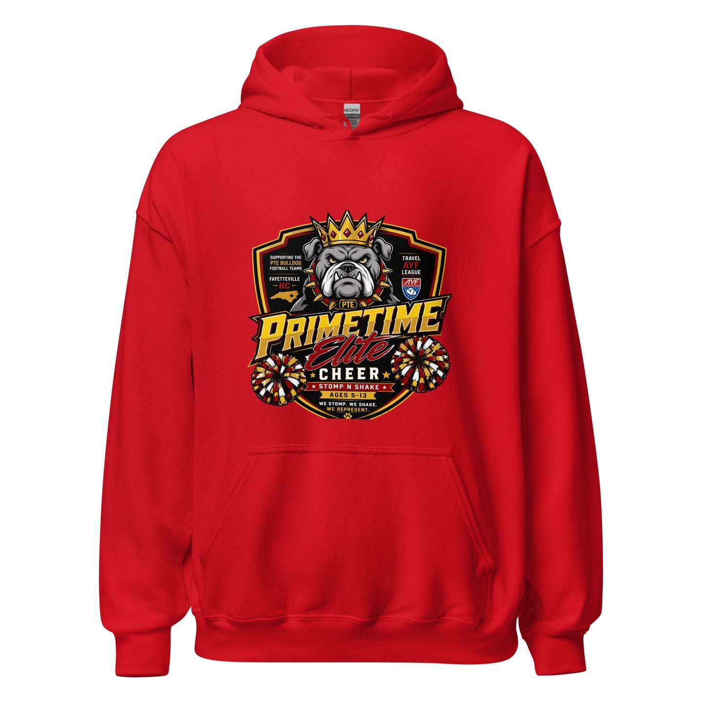 Classic | Hoodie | PTE Bulldog Cheer | Shield Logo
