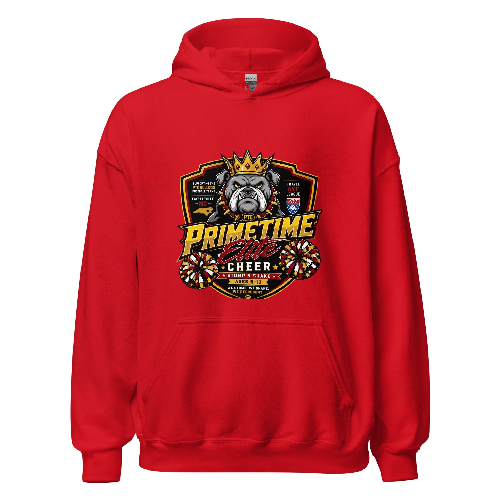 Classic | Hoodie | PTE Bulldog Cheer | Shield Logo