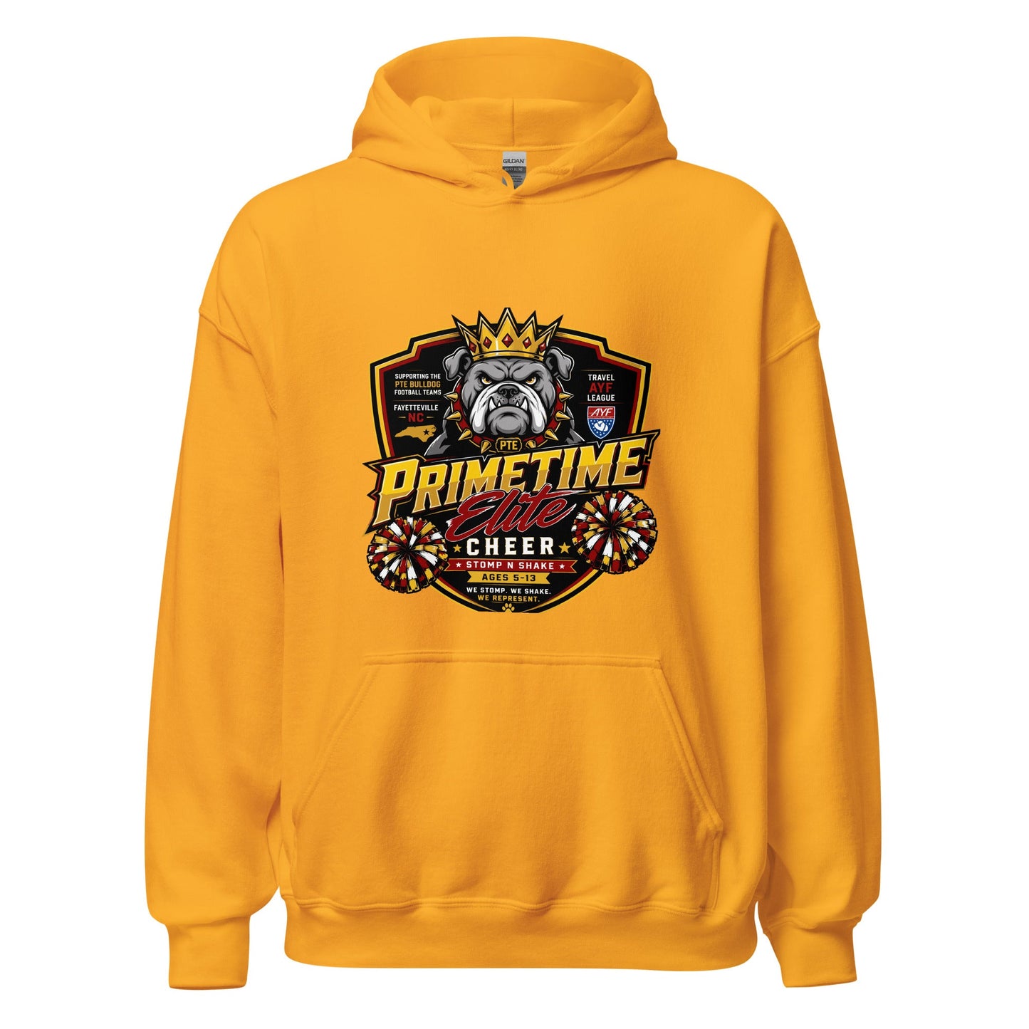 Classic | Hoodie | PTE Bulldog Cheer | Shield Logo