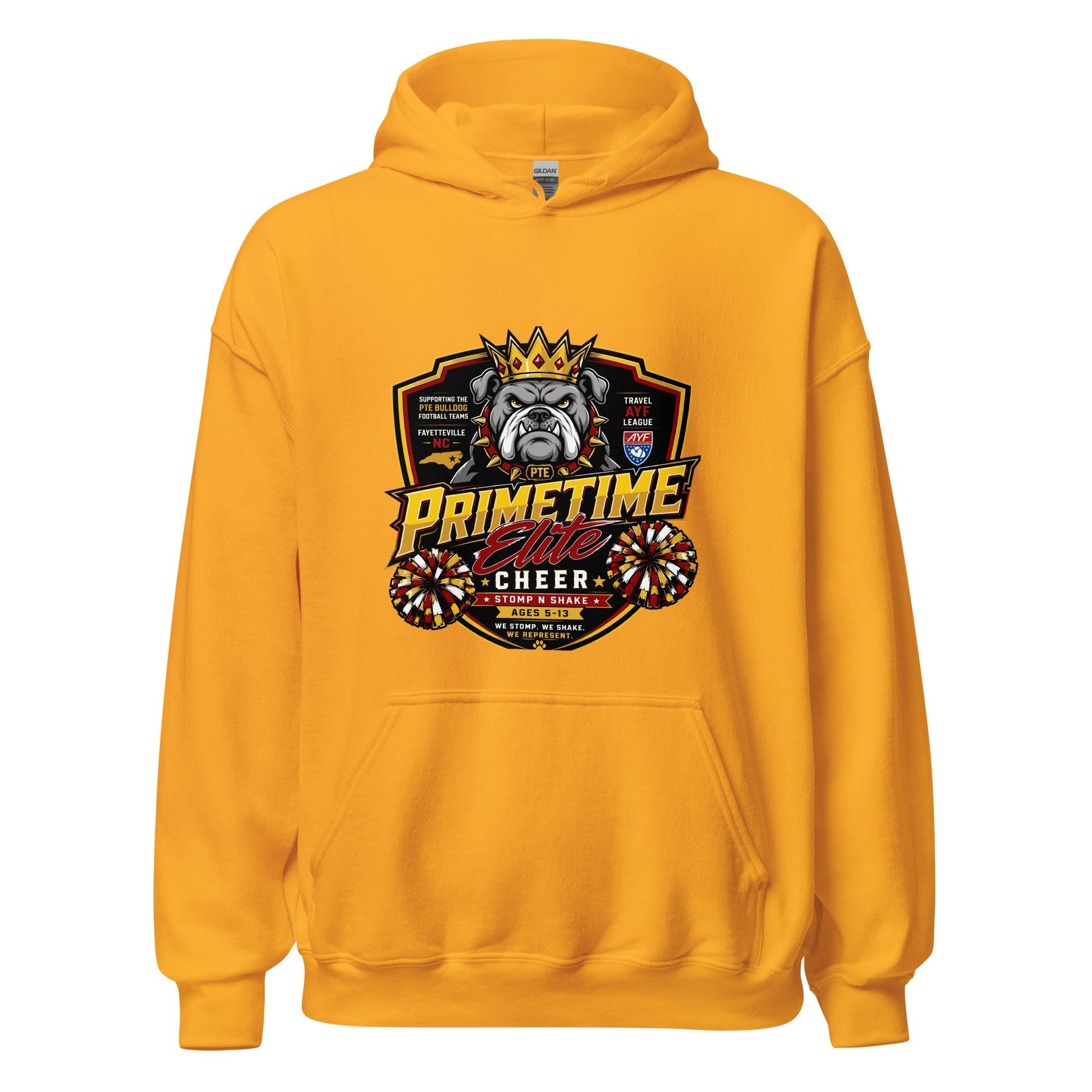 Classic | Hoodie | PTE Bulldog Cheer | Shield Logo