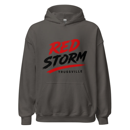 Classic | Hoodie | Red Storm | Modern Script Logo