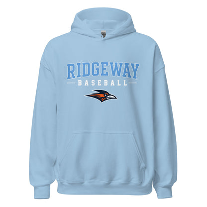Classic | Hoodie | Ridgeway High School Baseball | Athletics Logo