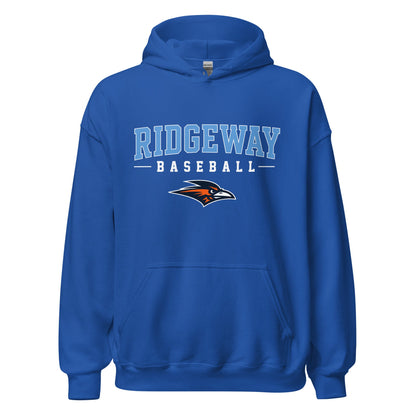 Classic | Hoodie | Ridgeway High School Baseball | Athletics Logo
