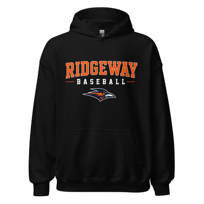 Classic | Hoodie | Ridgeway High School Baseball | Emblem Logo