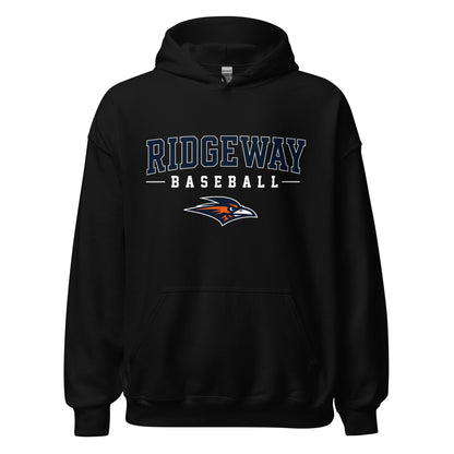 Classic | Hoodie | Ridgeway High School Baseball | Modern Script Logo