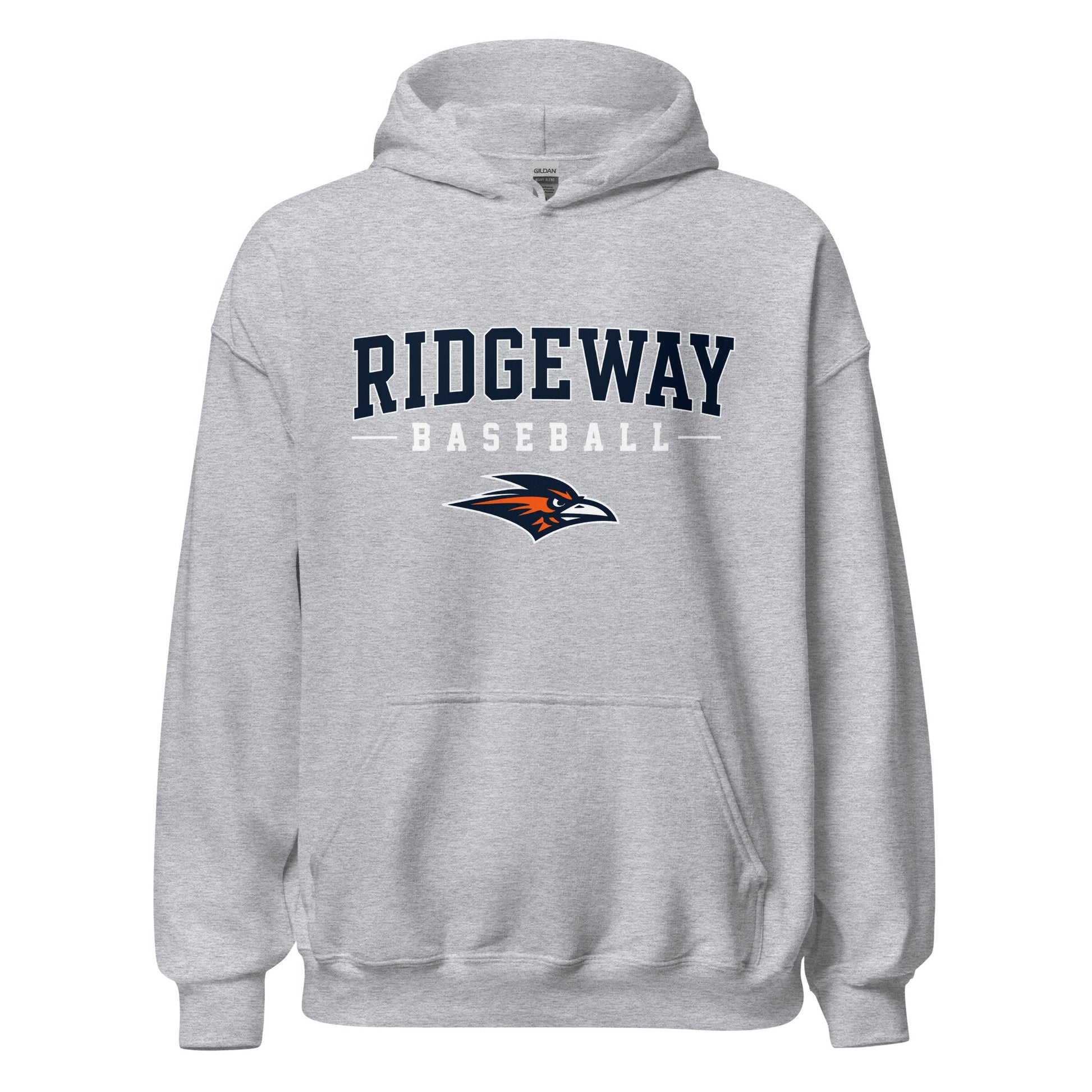 Classic | Hoodie | Ridgeway High School Baseball | Modern Script Logo