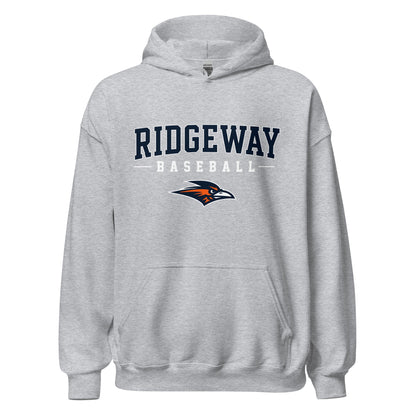 Classic | Hoodie | Ridgeway High School Baseball | Modern Script Logo