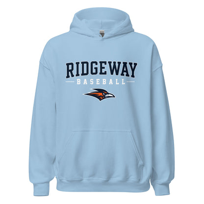 Classic | Hoodie | Ridgeway High School Baseball | Modern Script Logo
