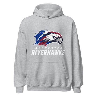 Classic | Hoodie | Rochester Riverhawks | Emblem Logo