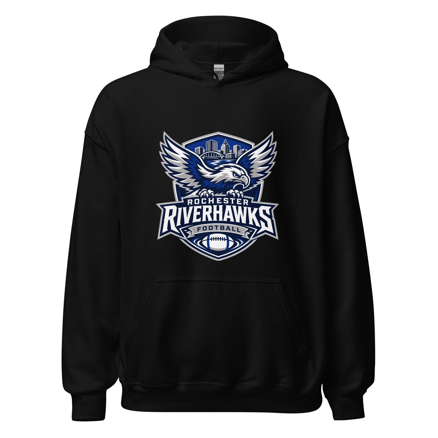 Classic | Hoodie | Rochester Riverhawks | Shield Logo