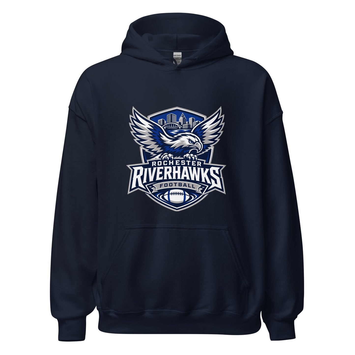 Classic | Hoodie | Rochester Riverhawks | Shield Logo