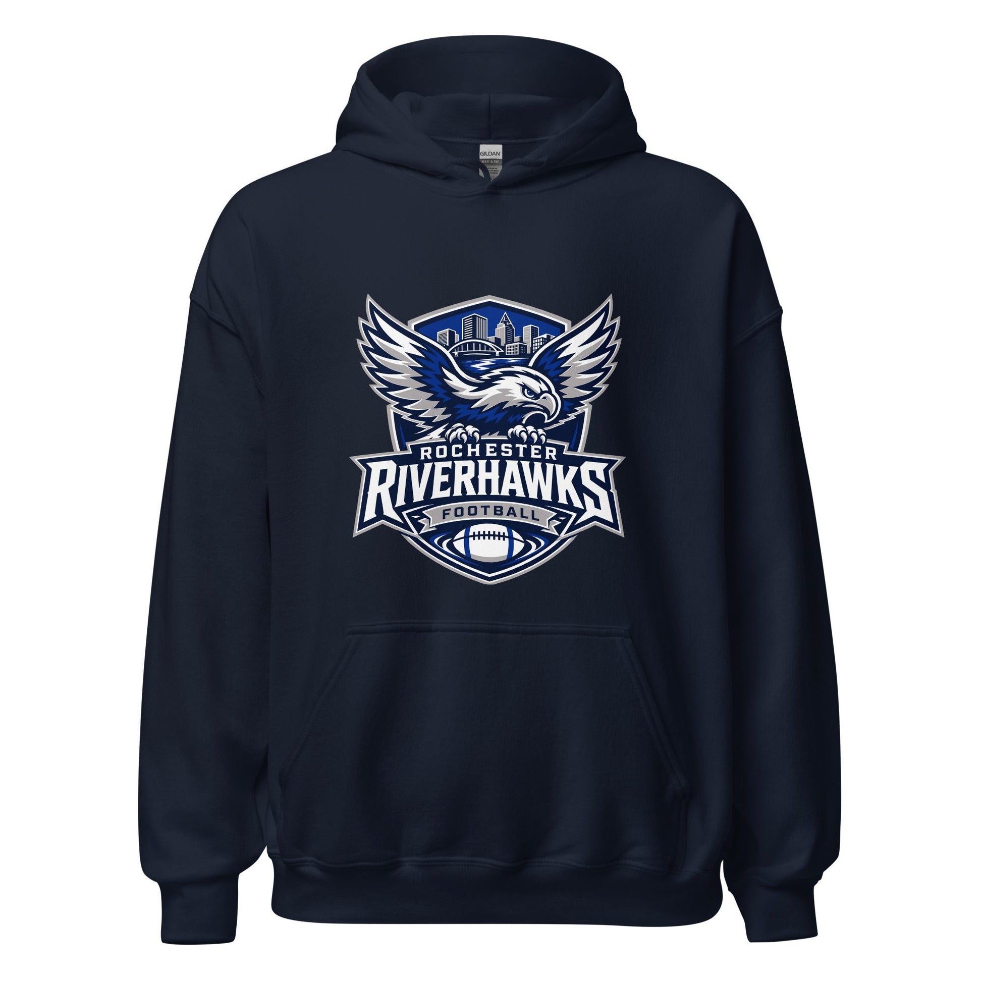 Classic | Hoodie | Rochester Riverhawks | Shield Logo