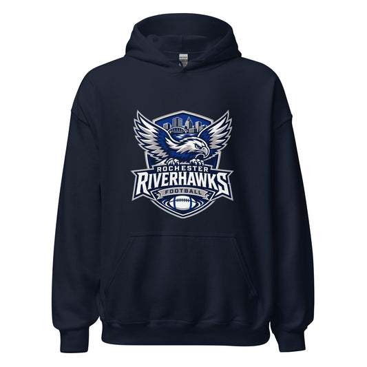 Classic | Hoodie | Rochester Riverhawks | Shield Logo