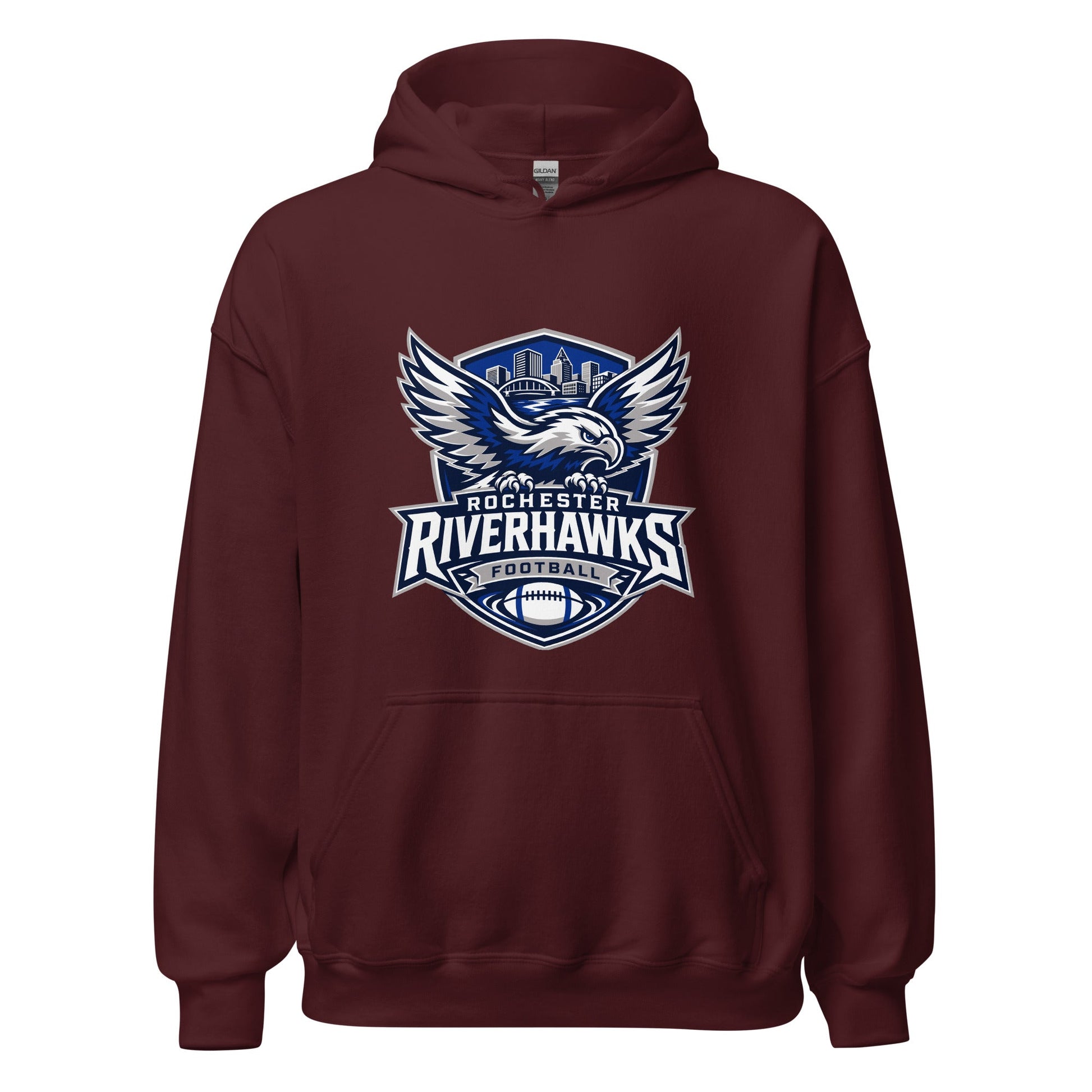 Classic | Hoodie | Rochester Riverhawks | Shield Logo
