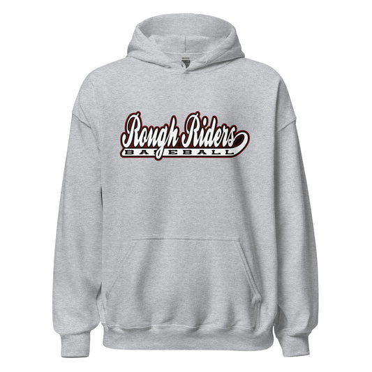 Classic | Hoodie | Rough Riders | Baseball Script Logo