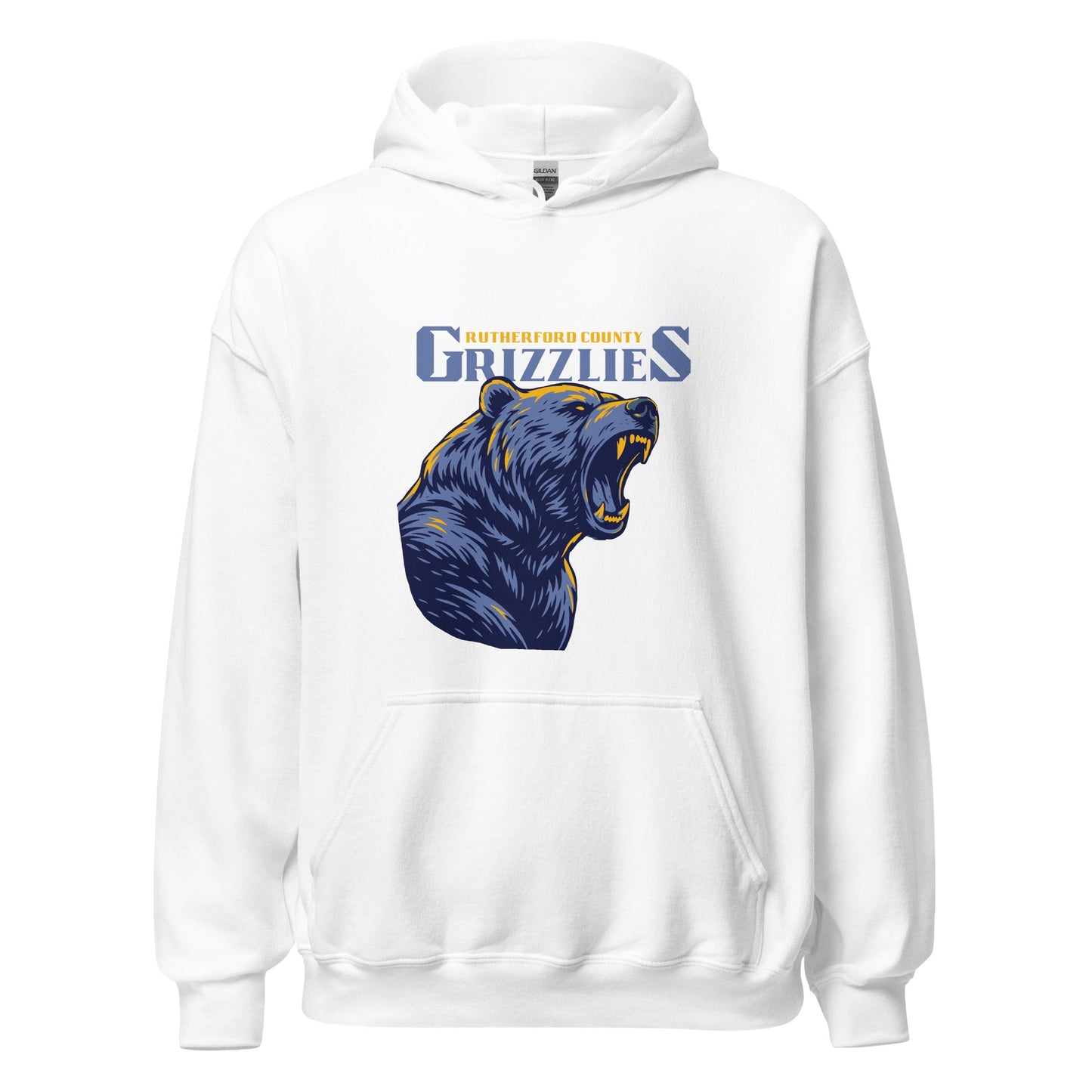 Classic | Hoodie | Rutherford County Grizzlies Football | Big Grizzlies Logo