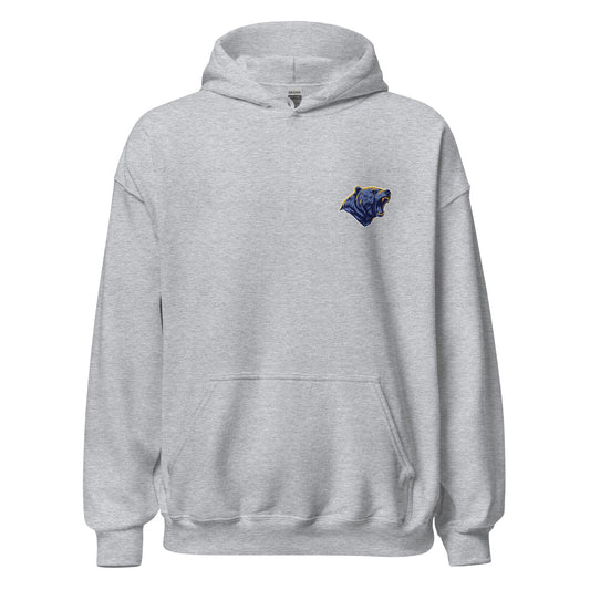 Classic | Hoodie | Rutherford County Grizzlies Football | Mascot Logo