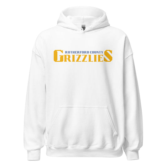 Classic | Hoodie | Rutherford County Grizzlies Football | Script Logo
