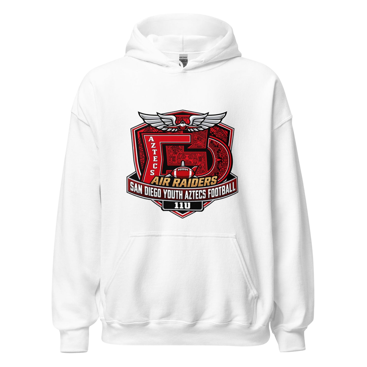 Classic | Hoodie | San Diego Youth Aztecs Football 11u Air Raiders | Shield Logo