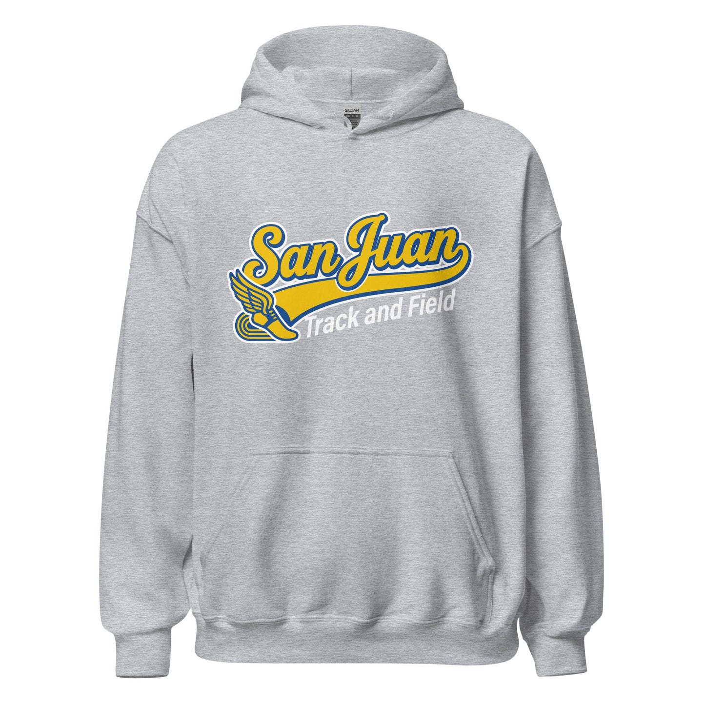 Classic | Hoodie | San Juan Track and Field | Script Logo