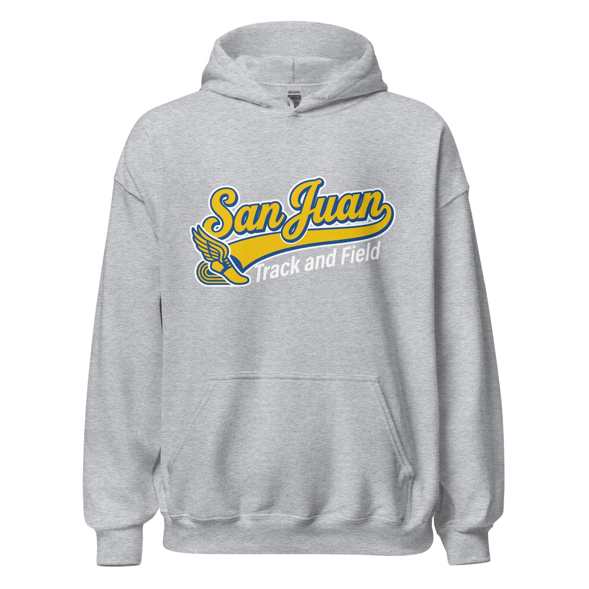 Classic | Hoodie | San Juan Track and Field | Script Logo