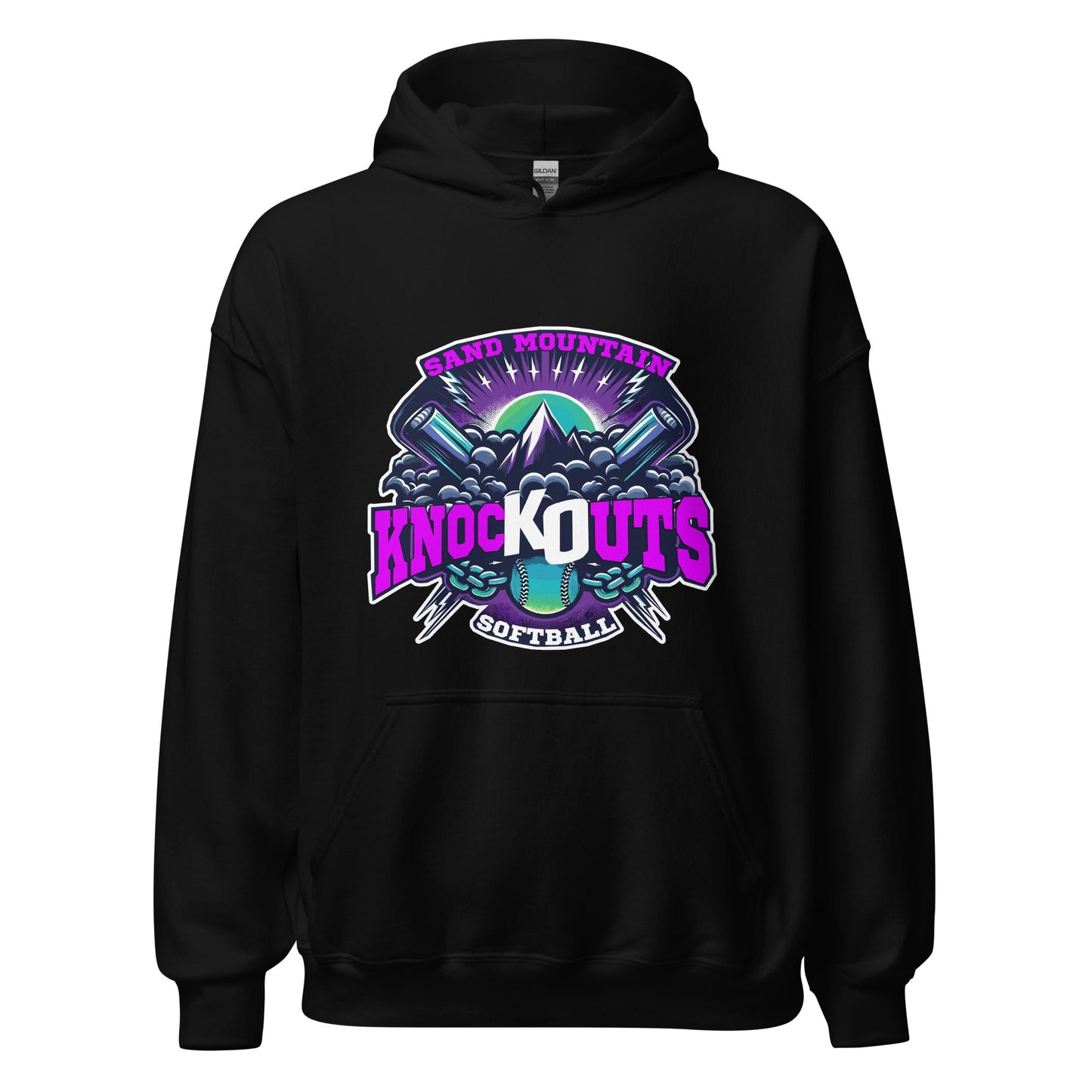 Classic | Hoodie | Sand Mountain Knockouts | Ball & Bat Logo