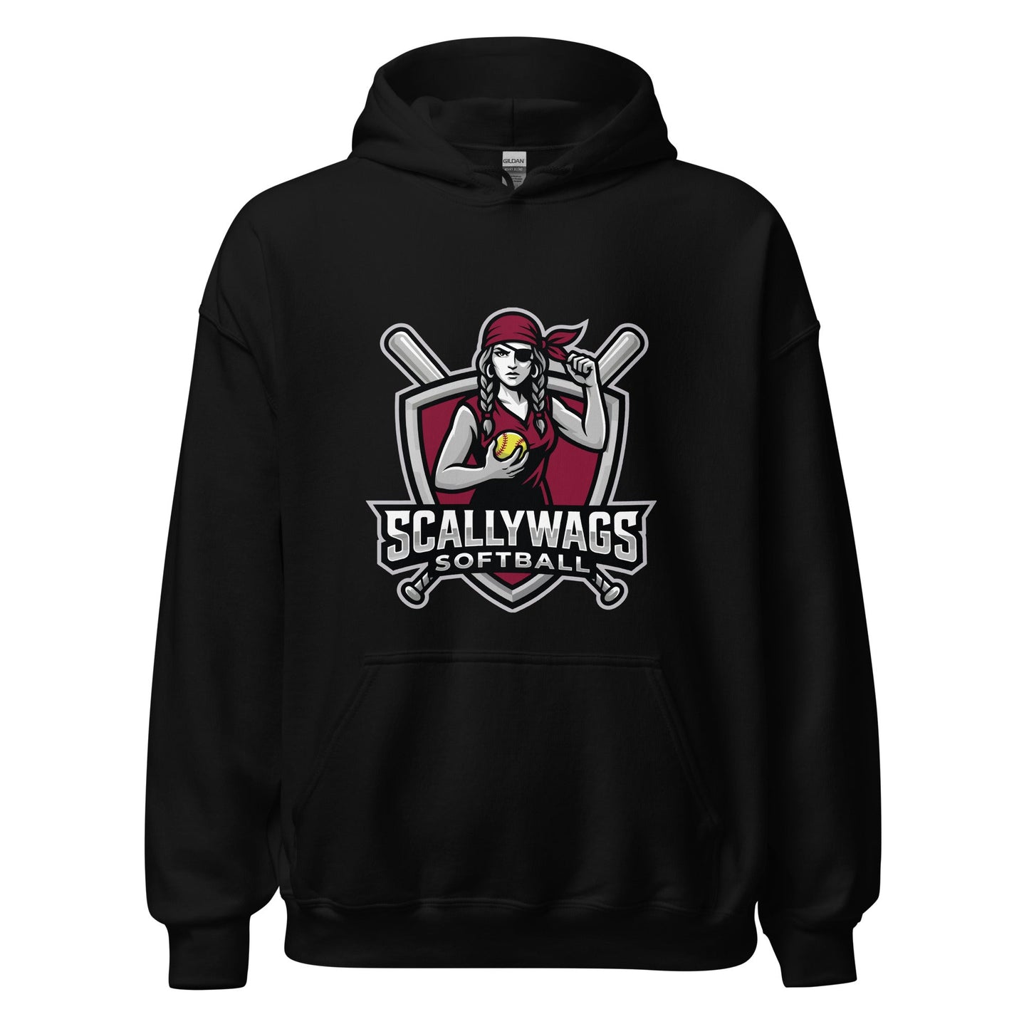 Classic | Hoodie | Scallywags Softball | Crest Logo