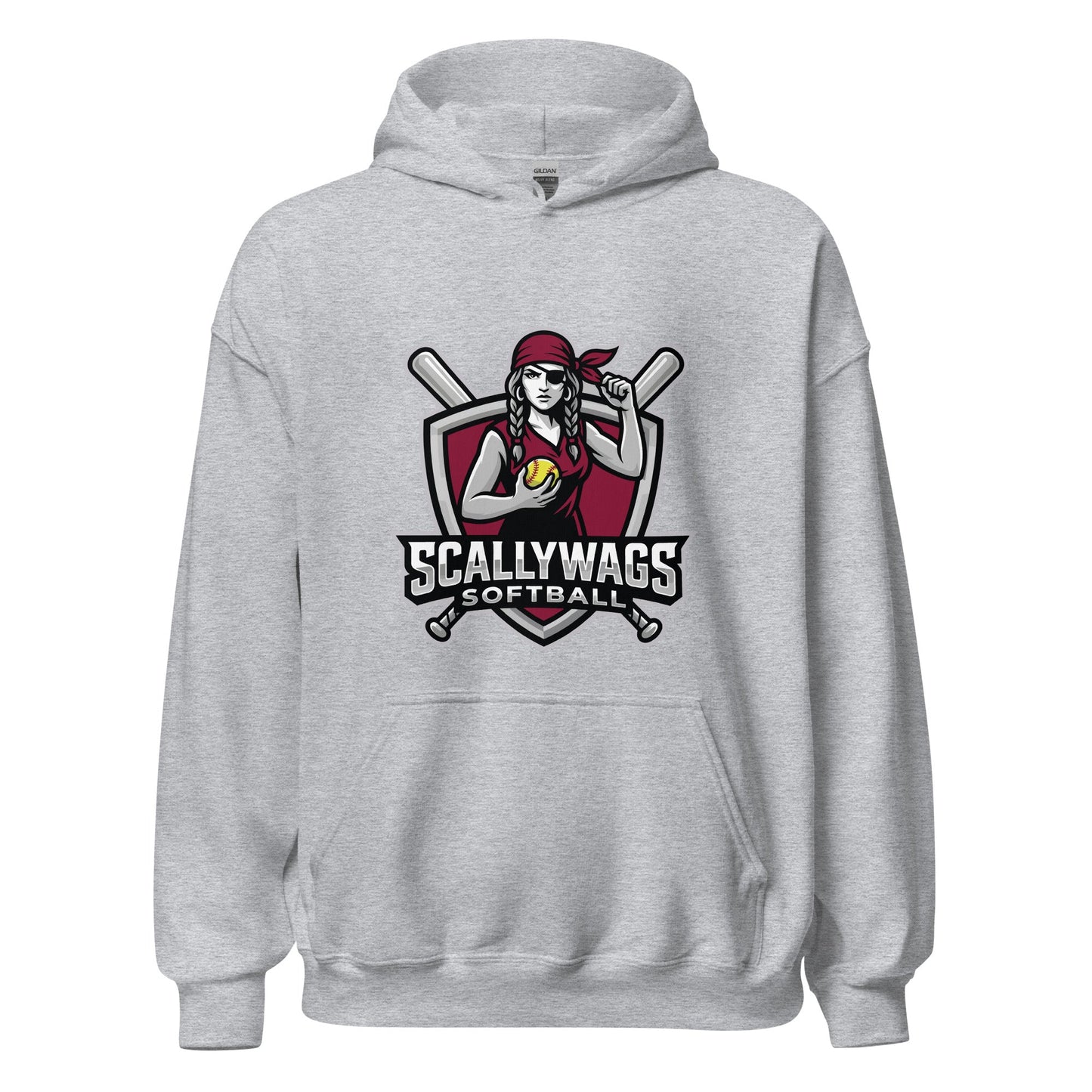 Classic | Hoodie | Scallywags Softball | Crest Logo